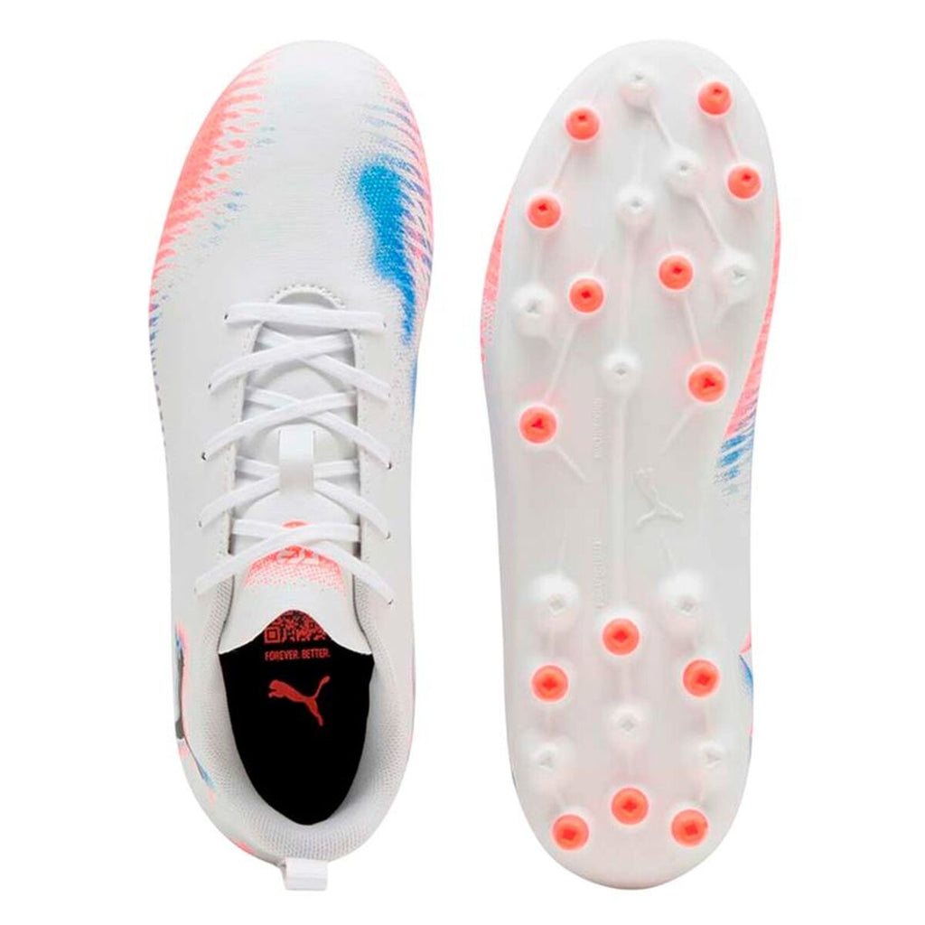 Childrens Football Boots Puma Future 8 Play Mg White